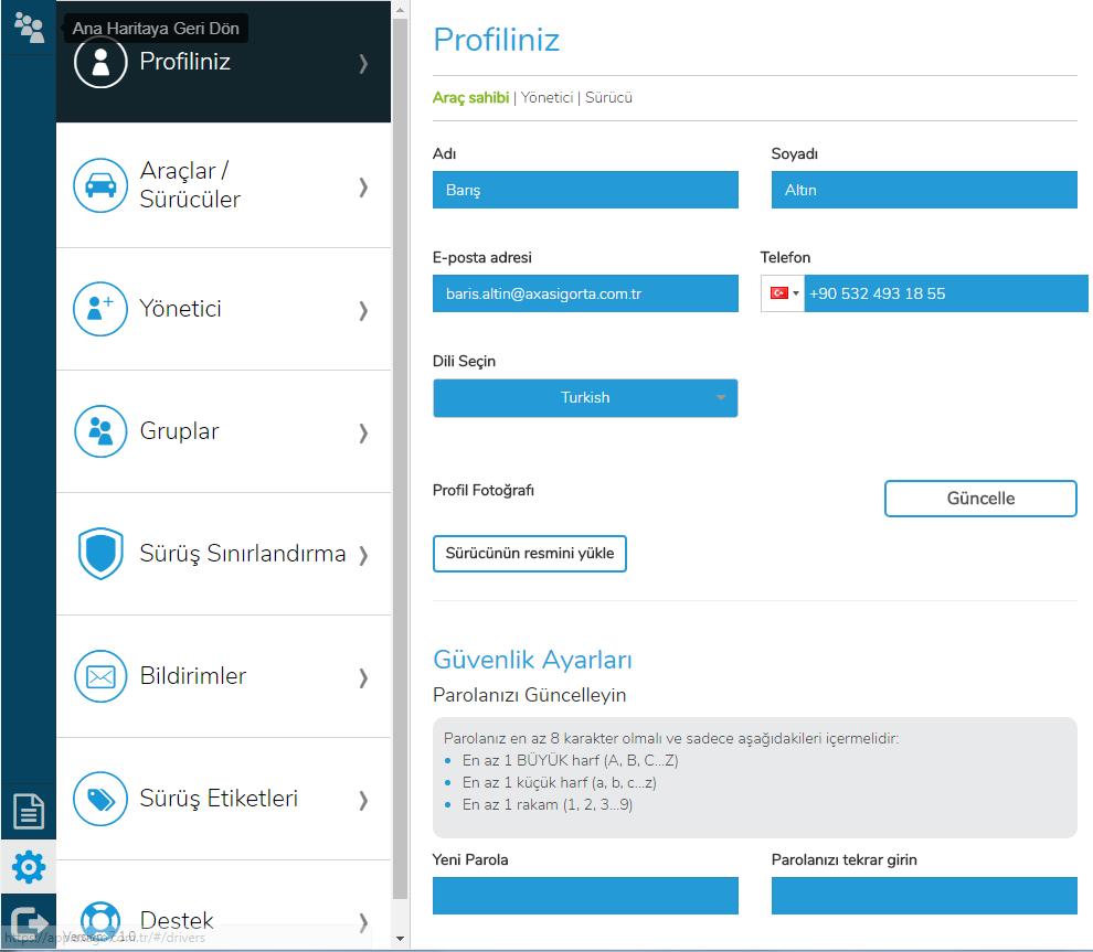 Profilinize ve