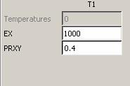 Şekil 3.15. 100 o K Sıcaklığındaki Gerilmeler 3.9. İki Nolu Alan İçin Malzeme Özelliklerinin Değiştirilmesi İki nolu alanın malzeme özellikleri EX= 1000 (MPa), PRXY=0.4 olarak girilir.