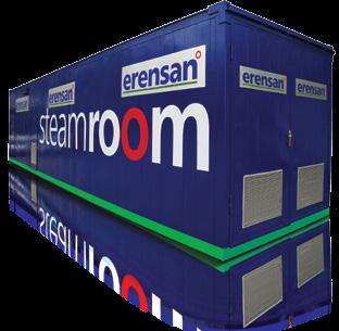 SR (STEAMROOM) Sıvı ve Gaz Yakıtlı, Taşınabilir Buhar Kazan Dairesi * 0,25-5,5 t/h arası buhar üretim kapasitesi * 6-16 bar arası işletme basıncı * Sıvı ve gaz yakıtlı * Fanlı brülörle