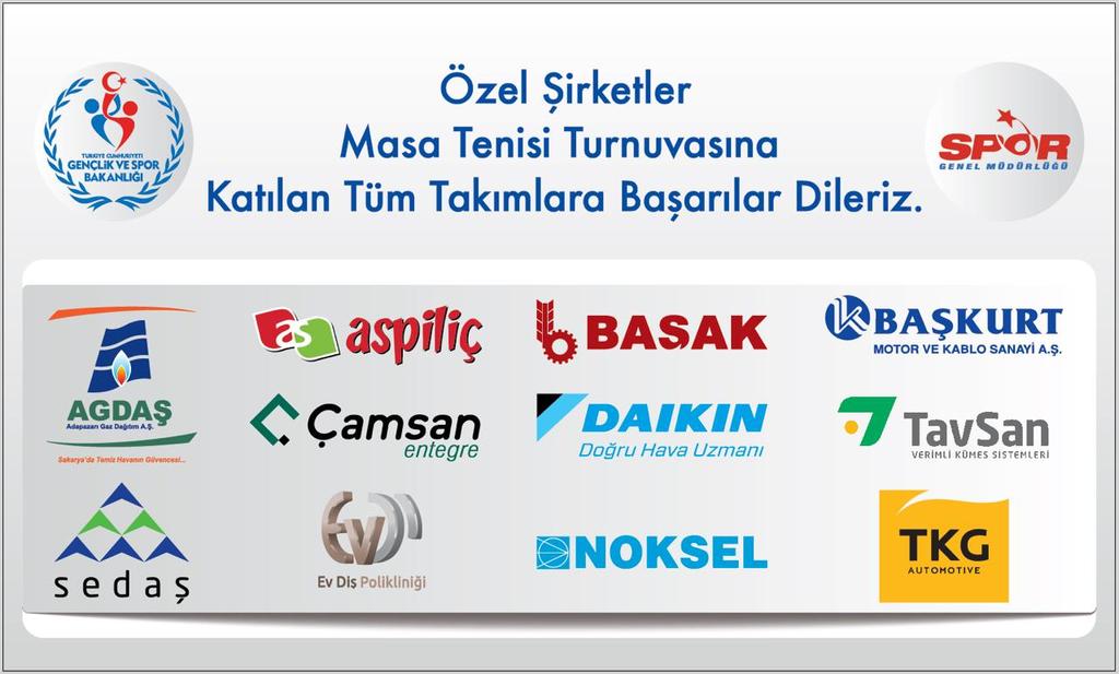 ÖZEL ŞİRKETLERDEN MASA TENİSİ İLE SOSYAL SORUMLULUK DOKUNUŞU Lütfü Yaman Spor Salonunda 18 Mart Pazar günü yapılan ve özel şirketlerin sosyal sorumluluk kapsamında bir araya gelerek, Paralimpik