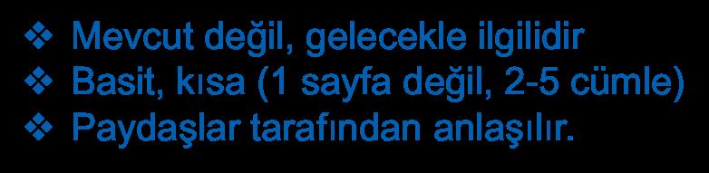 Vizyon Vizyon görme gücü, hayal gücü ile ilgilidir. Konumuzla ilgili olarak daha çok, derin görme, ileriyi görme anlamındadır.