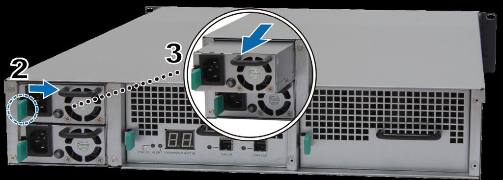 Bakım 3Bölüm Arızalı PSU'nun Değiştirilmesi Bir PSU veya fanı arızalanırsa, arızalı PSU'yu değiştirmek için aşağıdaki talimatlara bakın.