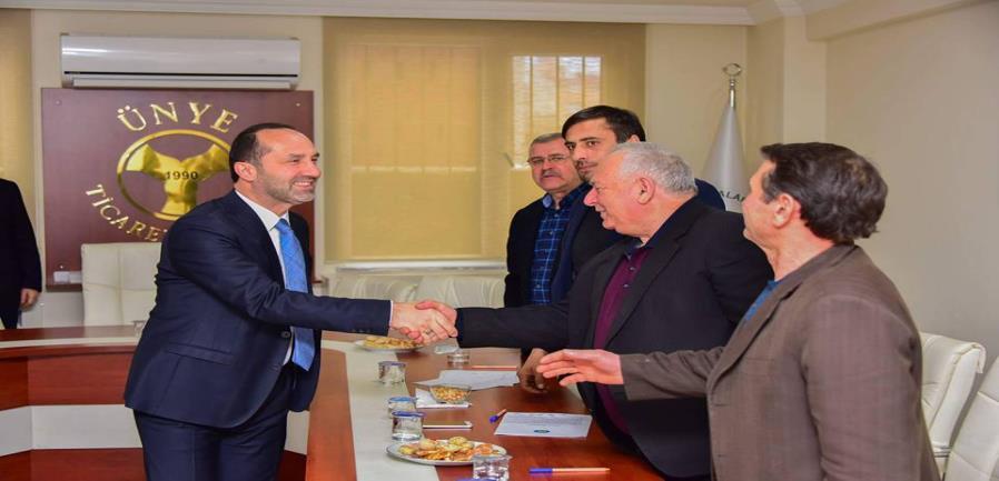 Belediye Başkanı Sayın Ahmet ÇAMYAR ın Borsa Meclisini ziyareti