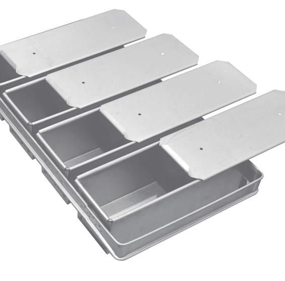 The pans are manufactured by special alloyed, certified and suitable for food production metals.