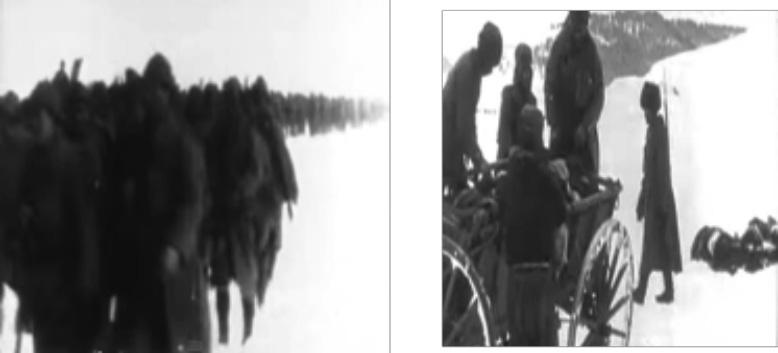 AYRIMCILIĞIN GÖRÜNÜMLERİ Fotoğraf 3 Fotoğraf 4 Ceset görüntüleri üzerine, işgal sonucu göç etmek zorunda kalan muhacirlerin yaşadıklarına dair tanıklık yazılmaya başlanır: 9 Kasım 1916, yollarda
