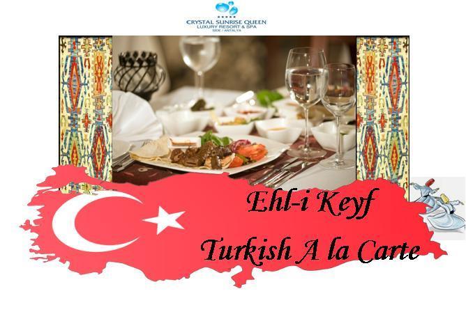 30 20.30 Pax 50 Akdeniz Rezervasyonsuz Ön Rezervasyonlu Ücretli EHL-İ KEYF A LA CARTE RESTAURANT TÜRK MUTFAĞI 18.30 20.30 Pax 50 Türk L ASPENDOS A LA CARTE RESTAURANT İTALYAN MUTFAĞI 18.