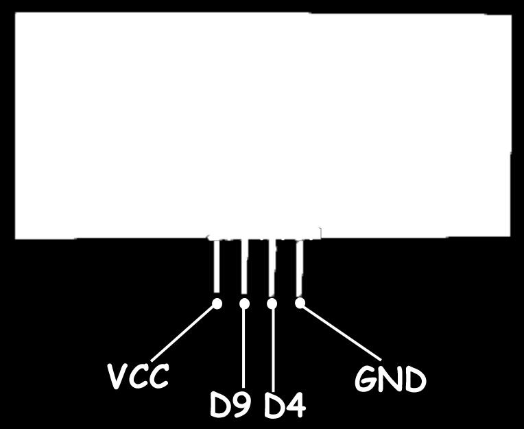 Ultrasonik sensör üzerinde VCC yazan yeri kart üzerindeki sensör pinlerinden 4 lü olan yerdeki VCC pinine, TRIG pinini D2 yazan pine, ECHO pinini D4 yazan pine, GND pinini de GND
