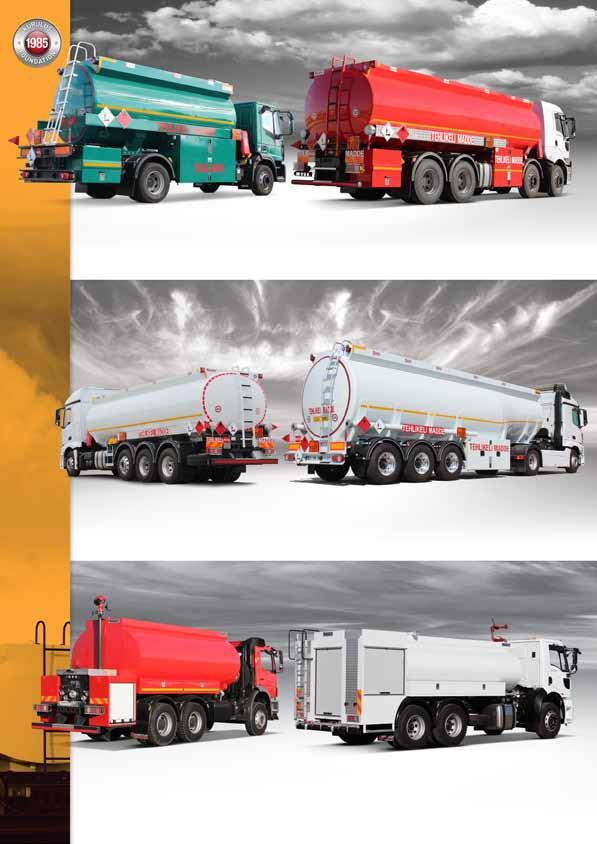 ADR Lİ ÇELİK AKARYAKIT TANKERİ ADR STEEL FUEL TANKER TAŞIMA ARAÇLARI TRANSPORTATION TRUCKS ADR Lİ ALÜMİNYUM AKARYAKIT TANKERİ