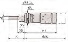 Bağlama vida şaftı için fikstür kalınlığı 148-503 0-13 Düz 9,5 mm Ayar somunsuz - 35 148-513 0-13 Düz
