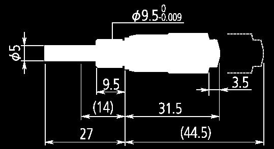 Küresel (SR4) 9,5 mm Ayar somunlu 6-35 148-821 0-13 Düz 9,5 mm Düz Ters Skala 30 148-822