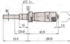 Düz(karbür tip) 12 mm Düz - 160 151-213 0-25 Düz(karbür tip) 12 mm Ayar somunlu 15,5-165 151-212 0-25