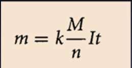 reaksiyon ile oluşurken, elektron sayısı ve mol kütle oranı ile orantılıdır.