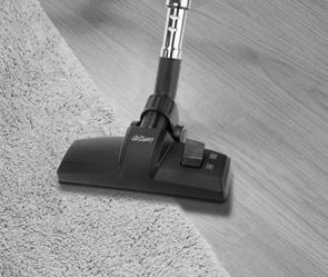 EN Carpet / floor brush adjustable according to the kind of surface: It is used for dry cleaning of both hard and soft surfaces.