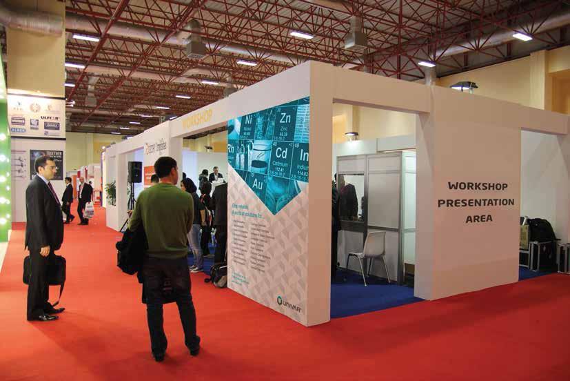 Workshop Workshop Area 2,250 Promote your company with your advertisement in Workshop Area while the exhibitor companies and academicians are giving the presentations in order to inform about their