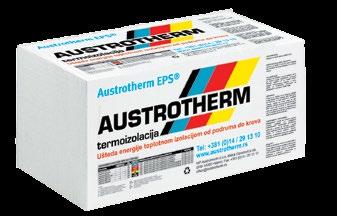 2 ). 3 Sve vrste materijala Austrotherm EPS sastoje se od vazduha (procentualno čak 98%!). On ne iritira ljudski organizam (kožu, oči, pluća) pri dodiru, a podleže i permanentnoj kontroli kvaliteta u Austrothermo-vim laboratorijama i u eksternim institutima za ispitivanje materijala.