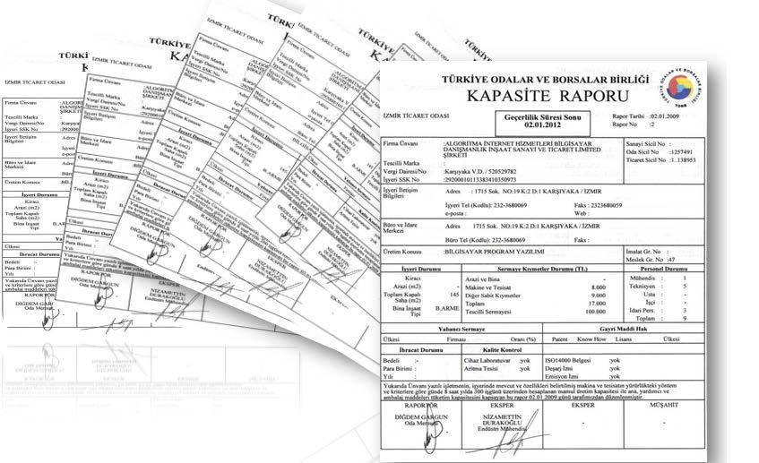 Üye Talepleri Ekim ayı içerisinde üyelerimizce talep edilen 86 Kapasite Raporu, 9 Ekspertiz Raporu