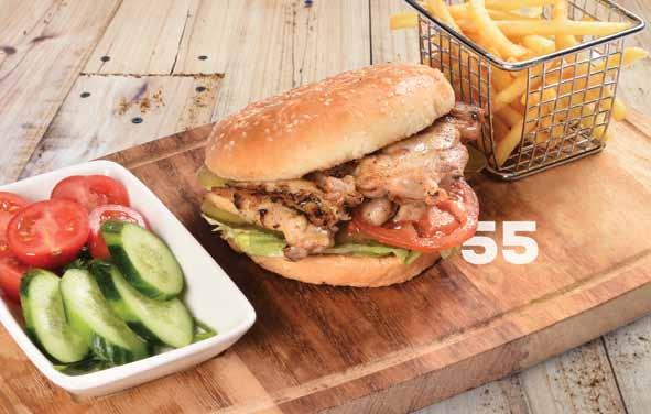 30,50 tl 51 Buffalo Burger Hamburger ekmeği arasında çift burger köftesi, çift cheese peynir, rus