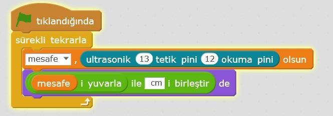 Bu sensör uzaklığı ses sinyali göndererek ölçmektedir. Mesafe sensörünün 4 ayağı vardır.