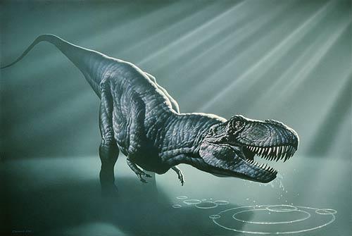 Kuyruğunun ucundaki taş gibi kemiği ile çok büyük kayaları bile parçalayabilirdi. Tyrannosaurus Tam ismi Tyrannosaurus Rex olan dinozor. Bu adın anlamı tiran sürüngenlerin kralıdır.