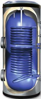 Termometre kovanı Opsiyonel elektrikli ısıtıcı kapağı Anodik koruma için magnezyum çubuk Sıcak kullanım suyu çıkışı Sıcak kalorifer suyu girişi (Primer devre) Resirkülasyon girişi (Opsiyonel)