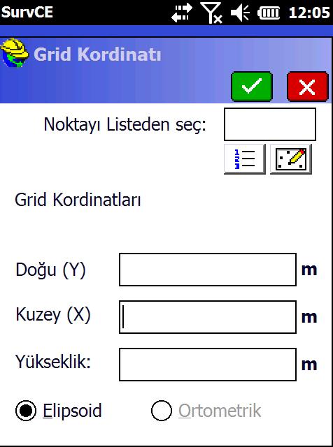 GPS den Oku seçilir ise ; Sayıya Göre veya Zamana göre iki seçenekten biri seçilerek butonuna tıklanır. Not: Zamana göre örneklemenin birimi sn dir.