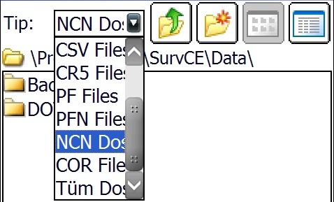 Format P X Y Z D seçilir ve Seç butonuna tıklanır.