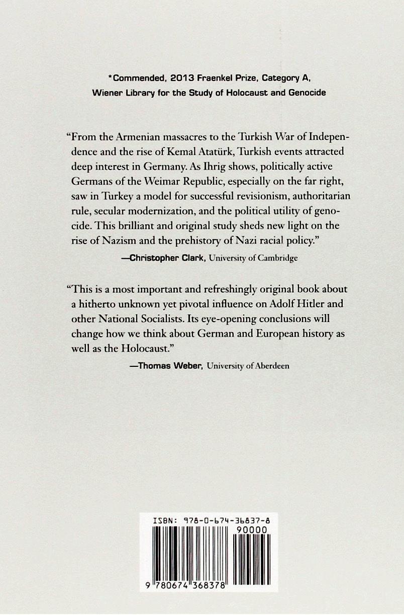 Ardından ABD'de Harvard Üniversitesi, bu "tez"in dünyaya yayılmasını üstlenmiş, yayın haklarını almış; ve 20 Kasım 2014'te ABD'de "Nazi İmgeleminde Atatürk" (Atatürk in the Nazi Imagination)