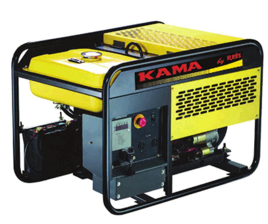 5 KVA Faz Sayısı 1 Monofaze 7 KW 13( HP ) 4 Zamanl Çalışma Şekli İpli + Marşlı Sistem Yakıt Kurşunsuz Benzin KAMA JENERATÖR ( KDE 2200 E ) Maksimum Çıkış