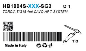 T-SYSTEM TIG Torçları Hava ve su soğutmalı kablo setleri HAVA SOĞUTMALI SETLER HI-FLEX 9 HF1503-04G 4 m 12.5 9-24 1 9 HF1503-08G 8 m 25 9-24 1 9 HF1500-04G 4 m 12.