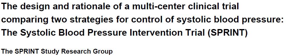 Landmark NIH study shows intensive blood pressure management may save lives Embargoed for Release: September 11, 2015, 10:30 AM EDT Lower blood pressure target greatly reduces cardiovascular