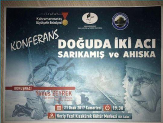 3. Güney Kafkasya dan Ahıska Türklerinin Sürgünü konulu konferansa katılım ve destek
