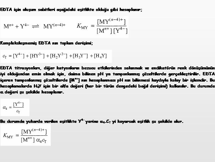 EDTA molekülünün