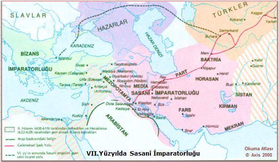 İpek Yolu nu elinde tutan Ak Hun Devleti nin topraklarında doğuda Gök-Türk- lerin, batıda ise İranlıların gözü vardı. Göktürkler ve Sasaniler birleşerek Akhun Devletine son vermişlerdir.