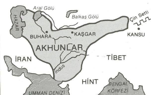 AK HUN DEVLETİ (367-557) Hun Devleti nin bir koludur. Hun soyundan gelmektedirler.