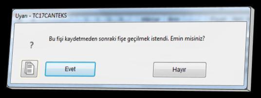 Gerekli seçimler yapıldıktan sonra iģlem baģlatıldığında İrsaliye Fiş Girişi ekranı açılarak ilk sipariģ bu ekrana getirilir. DönüĢümü yapılacaksa onay butonu ile onaylanıp kaydedilir.