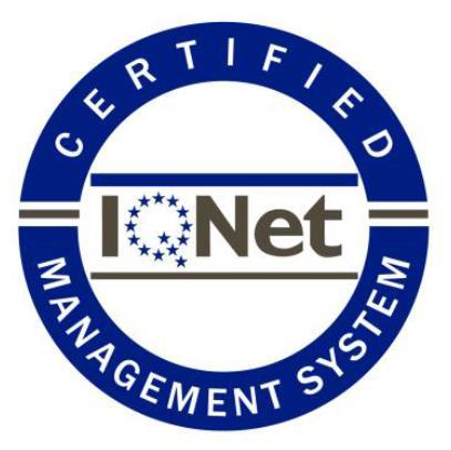 IQNet belgesinin son geçerlilik tarihi ve Belge kapsamı bilgilerinin markanın yanında yer alması şartıyla, Aşağıda örneği verilen IQNet markasını, renkler belirtildiği gibi kalacak şekilde küçültüp