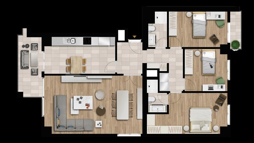 Antre Çamaşır Odası Balkon Balkon 181,09m 2 131,78