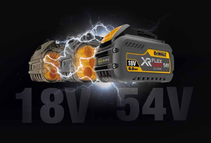 XR FLEXVOLT NEDİR? XR FLEXVOLT daha önce hiç görülmemiş çalışma süresi ve performansı sunan 54V luk şarjlı el aletleri serisidir.