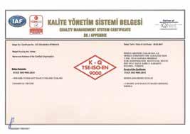 Kalite Politikamız EGESAN grubu tüm fonksiyonları ile ISO 9001:2015 Kalite