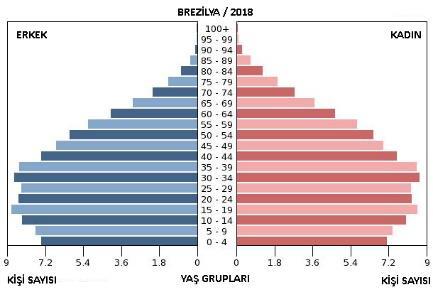 Nüfus yapısının böyle olduğu ülkeler demografik döngü kuramına göre III. Aşamada yani Geç yayılma aşamasında yer alır.