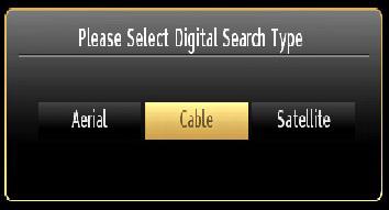 not be available after the First Time Installation. Press OK button on the remote control to continue and the following message will be displayed on the screen.