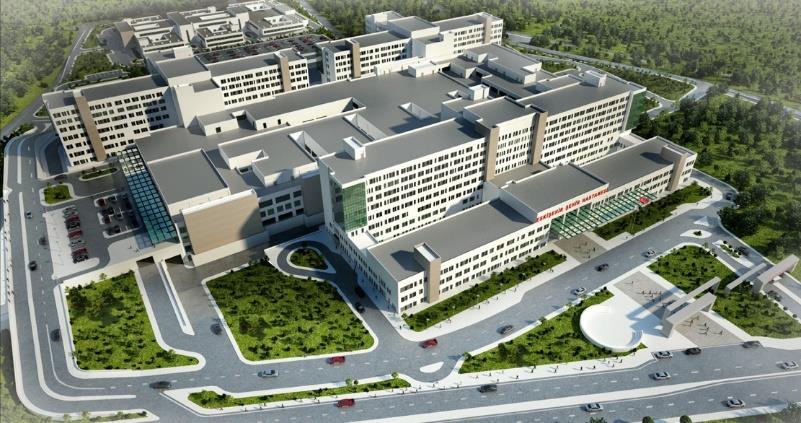 Eskişehir Şehir Hastanesi nin inşaatı Haziran 2017 itibari ile devam etmektedir.