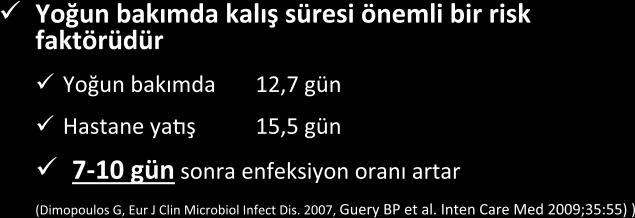 Yoğun Bakımda İnvaziv Kandidiyazis Kandidemilerin 1/3 1/2 si yoğun bakımda gelişir.