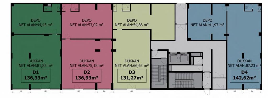 884 ADA 1 PARSEL B1 BLOK 1. BODRUM KAT 884 ADA 1 PARSEL B1 BLOK 2.