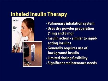 Yeni insulin çeşitleri-4 İnhale