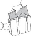 Uygun destek ve koruma sağlayan bir taşıma çantası kullanın. Bilgisayarınızı sıkışık bavul ya da çantalara koymayın.