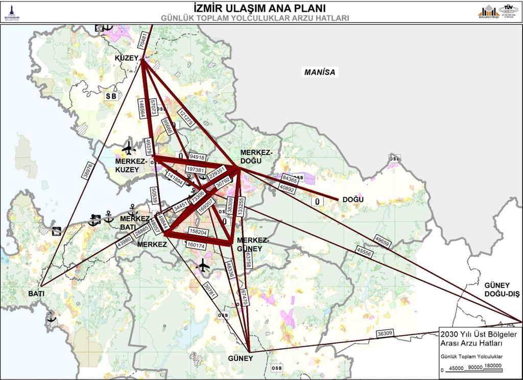 İZMİR BÜYÜKŞEHİR BELEDİYESİ ALANI KENT İÇİ VE YAKIN ÇEVRE İZMİR ULAŞIM ANA PLANI