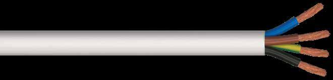 H05VV-F A05VV-F IEC 71-C Flexible cables with two to four PVC insulated cores with finely stranded copper conductors, PVC outer sheath İnce çok telli, bakır iletkenli, çok damarlı PVC yalıtkanlı, PVC