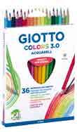 Giotto Colors 3.0 Aquarell Kuru Boya Parlak, canlı sulandırılabilir kuruboya 3 mm kalınlığındaki min. İsimlik alanı Ø 3 mm 6,8 mm YENİ : 277100 YENİ : 277200 YENİ : 277300 COLOURING Giotto Colors 3.