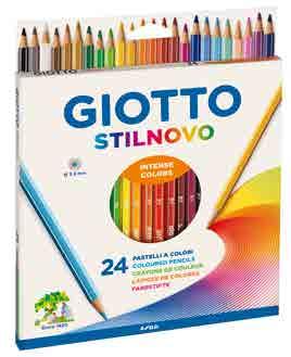 Giotto Stilnovo 6,8 mm kalınlığında altıgen kuruboya kalemi.